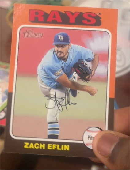 2024 Topps Heritage #237 Zach Eflin — front