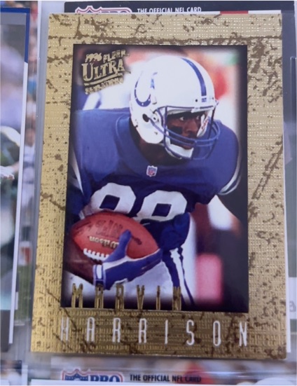 1996 Fleer Ultra Sensations #47 Marvin Harrison — front