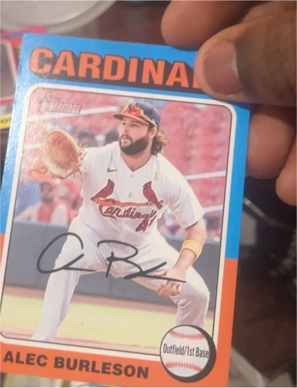 2024 Topps Heritage #139 Alec Burleson — front