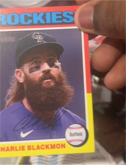2024 Topps Heritage Mini #167 Charlie Blackmon — front