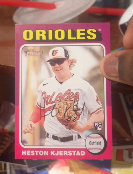 2024 Topps Heritage #327 Heston Kjerstad — front