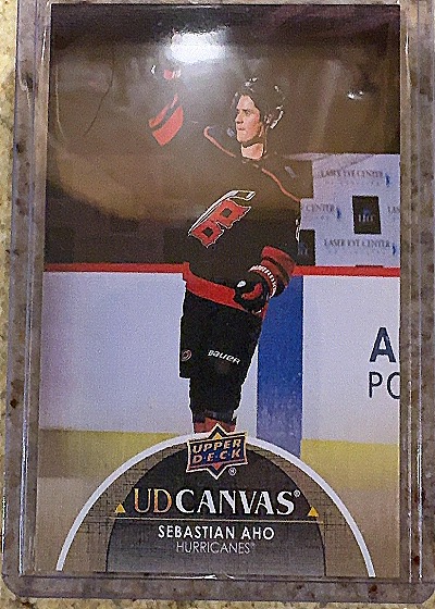 2021-22 Upper Deck Series 2 Canvas #C134 Sebastian Aho — front