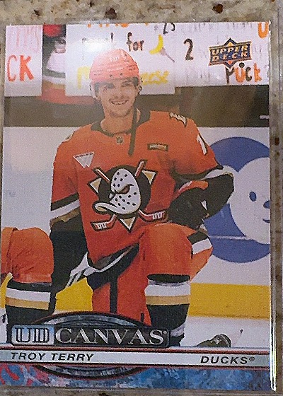 2025-26 Upper Deck #C-55 Troy Terry UD Canvas Anaheim Ducks — front