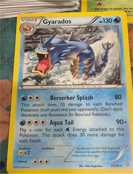 2015 Pokémon XY Ancient Origins #20 Gyarados — front