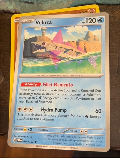 2023 Pokémon Paradox Rift #054 Veluza — front