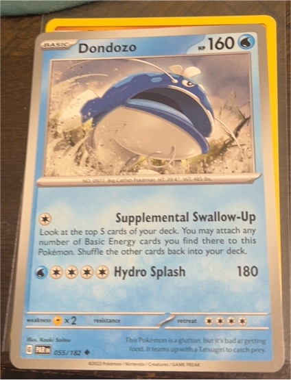 2023 Pokémon SV04: Paradox Rift #055 Dondozo — front