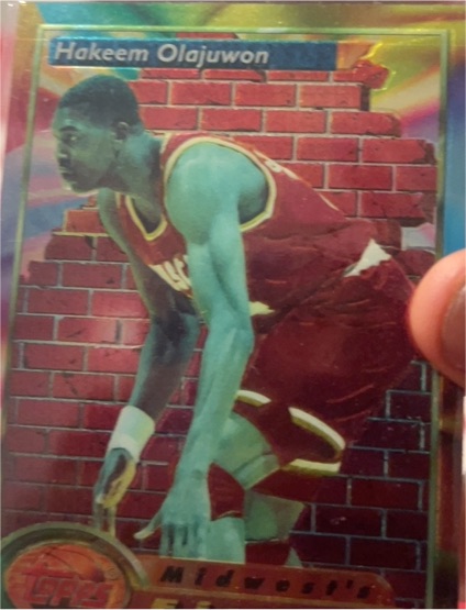 1993-94 Topps Finest #115 Hakeem Olajuwon — front