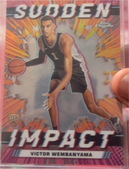 2023-24 Topps Chrome Sudden Impact #SI-1 Victor Wembanyama — front