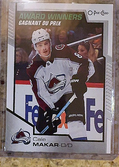 2020-21 O-Pee-Chee #603 Cale Makar AW — front