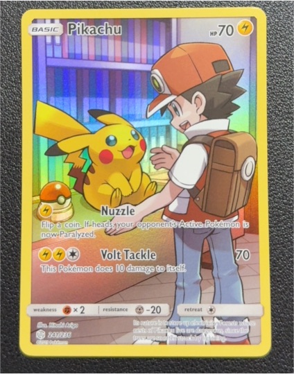 2019 Pokémon TCG Sun & Moon Cosmic Eclipse #241 Pikachu — front