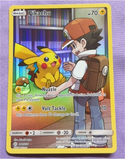 2019 Pokémon Cosmic Eclipse #241 Pikachu — front