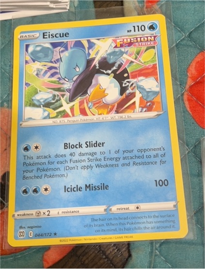 2022 Pokémon Sword & Shield Brilliant Stars #044 Eiscue — front