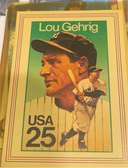 1989 United States Postal Service #2417 Lou Gehrig — front