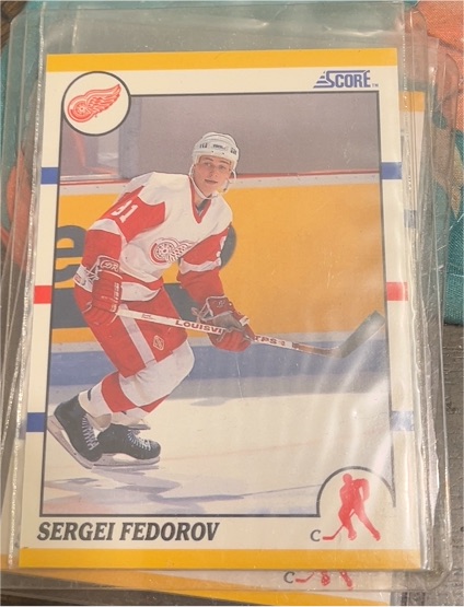 1990-91 Score Rookie & Traded #20T Sergei Fedorov — front
