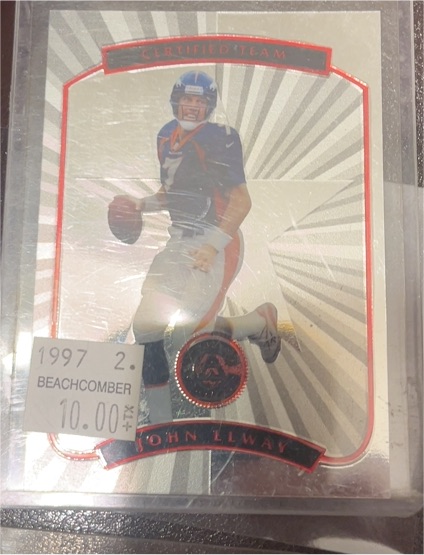 1997 Pinnacle Certified #13 John Elway Certified Team — front