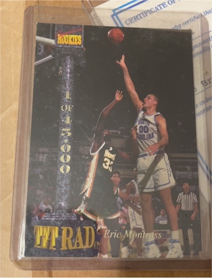 1994 Signature Rookies Tetrad #T1 Eric Montross — front