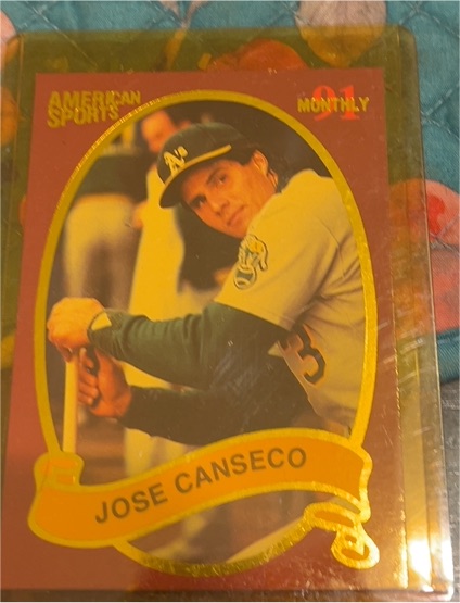 1991 American Sports Monthly #01 Jose Canseco — front