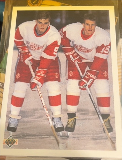 1990-91 Upper Deck #521 Young Guns Checklist Sergei Fedorov / Johan Garpenlov — front