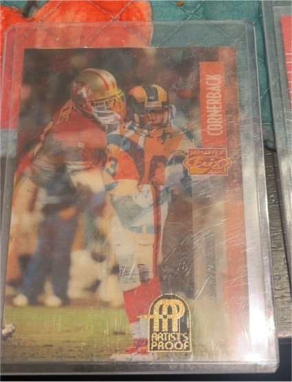 1995 Pinnacle Sportflix Deion Sanders RC San Francisco 49ers #25 — front