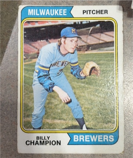 1974 Topps #391 Billy Champion — front