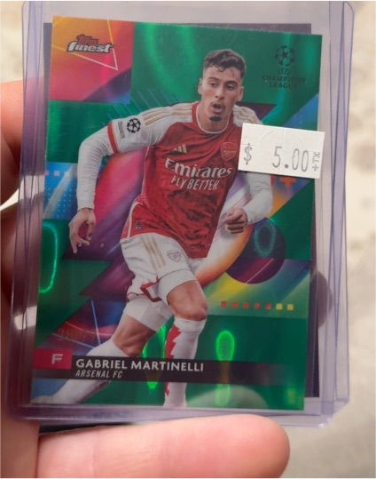 2023-24 Topps Finest UEFA #94 Gabriel Martinelli — front