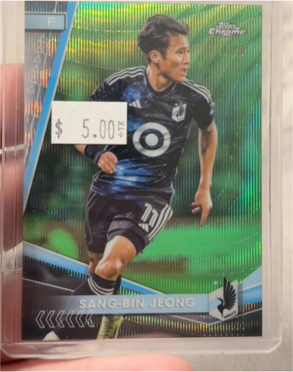 2024 Topps Chrome MLS #195 Sang-bin Jeong — front
