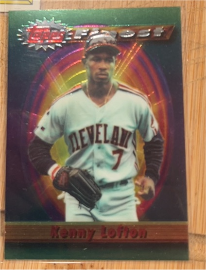 1994 Topps Finest #218 Kenny Lofton — front