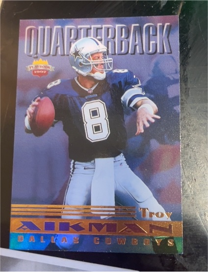 1997 Score Board Playbook #2 Troy Aikman — front