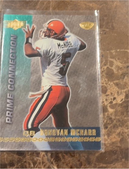 1999 Collector's Edge Advantage Prime Connection #PC13 Donovan McNabb — front