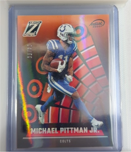 2022 Panini Zenith Artist Proof #8 Michael Pittman Jr. — front