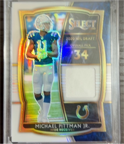 2020 Panini Select Draft Selections #DS-MPI Michael Pittman Jr. — front
