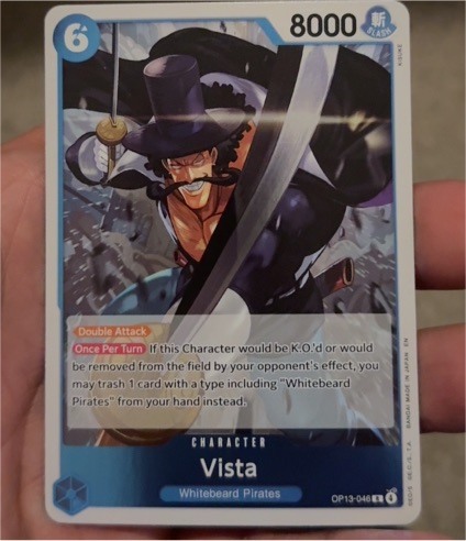 One Piece OP13-046 Vista Carrying On His Will — front