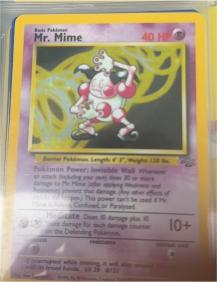 1999 Pokémon Base Set 2 #27 Mr. Mime — front