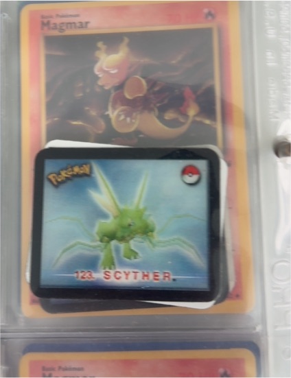 2000 Pokemon Stadium Action 3D #123 Scyther — front