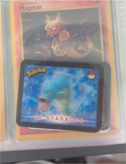 Pokemon Stadium Action 3D'S 2000 Lenticular Card Tazo #130 Gyarados — front