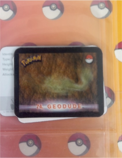 Pokemon Stadium Action 3D 2000 #74 Geodude — front