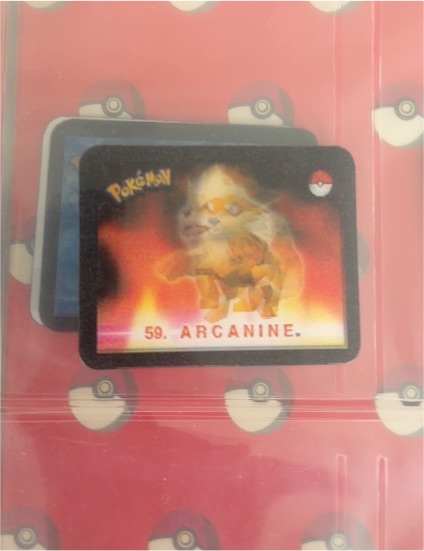 2000 Pokemon Stadium Action 3D Lenticular #59 Arcanine — front