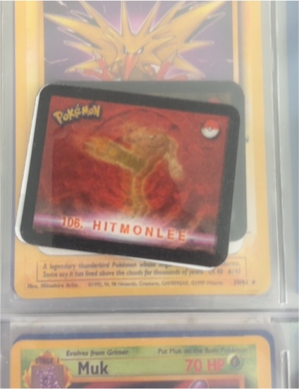 2000 Pokemon Stadium Action 3D's #106 Hitmonlee — front