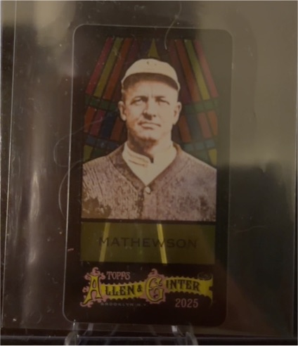 2025 Topps Allen & Ginter A&G Back Mini #7 Christy Mathewson — front