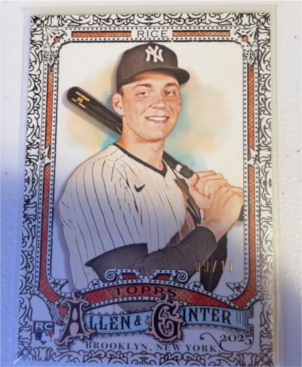 2025 Topps Allen & Ginter #104 Ben Rice — front