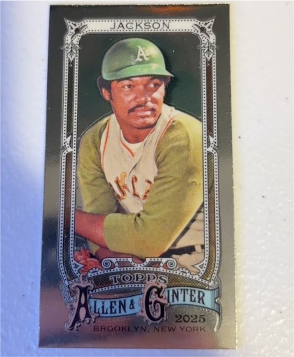 2025 Topps Allen & Ginter Mini Reggie Jackson — front