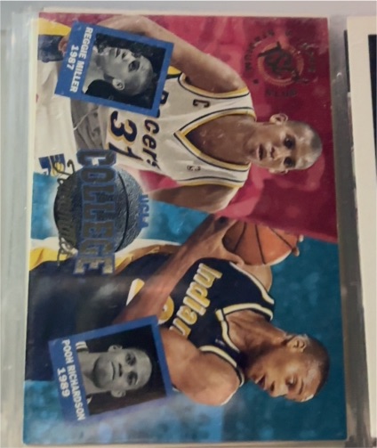 1994-95 Stadium Club #107 Reggie Miller / Pooh Richardson — front