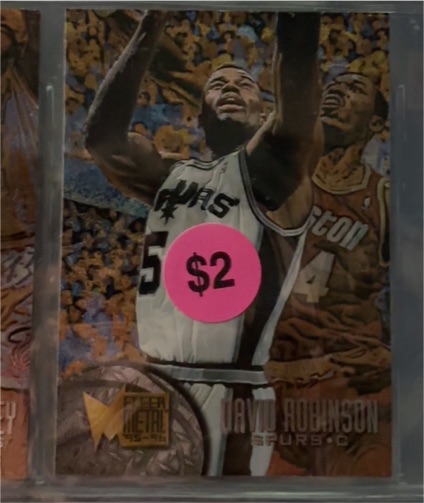 1995-96 Fleer Metal #99 David Robinson — front