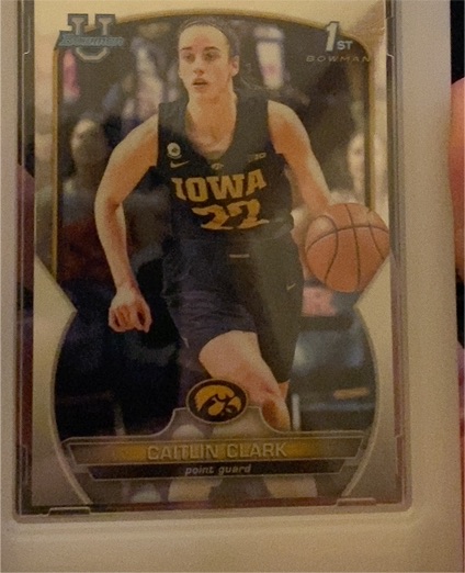 2022-23 Bowman University Chrome #50 Caitlin Clark — front