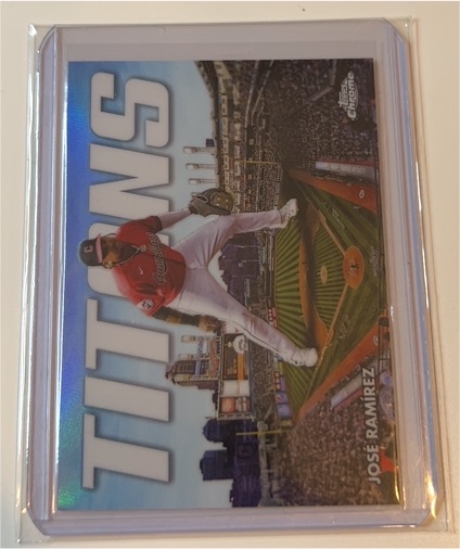 2023 Topps Chrome #CT-8 José Ramírez Titans — front