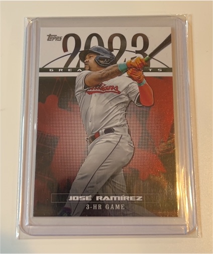 2024 Topps Series 1 2023 Greatest Hits #23GH-4 Jose Ramirez — front