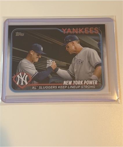 2024 Topps Series 1 #315 New York Power Aaron Judge & Anthony Rizzo — front