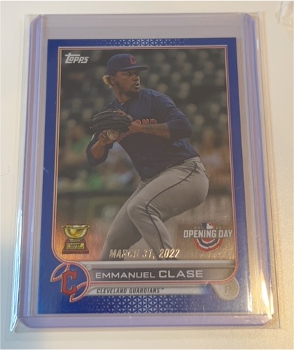 2022 Topps Opening Day #128 Emmanuel Clase — front