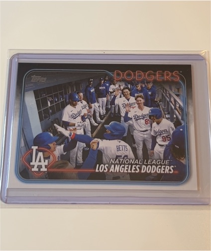 2024 Topps Series 1 #183 Los Angeles Dodgers Team Card — front