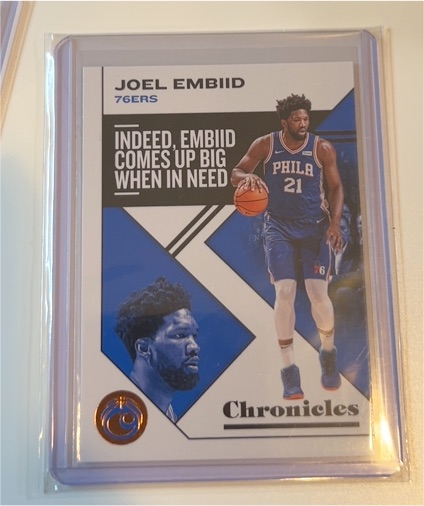 2019-20 Panini Chronicles #9 Joel Embiid — front